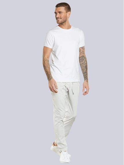 emilio adani Herren Chino mit Tunnelzug Weiß 34617 emilio adani Herren Chino mit Tunnelzug Weiß 34617