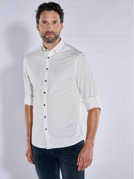 ENGBERS GERMANY Langarm-Hemd slim fit Reinweiss