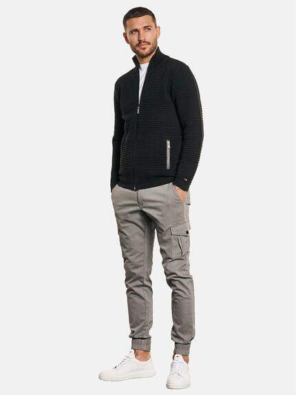 emilio adani Herren Cardigan mit Struktur Schwarz 32691 emilio adani Herren Cardigan mit Struktur Schwarz 32691