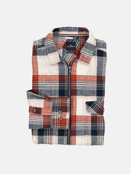 engbers Herren Langarm-Hemd kariert Orange 35208 engbers Herren Langarm-Hemd kariert Orange 35208