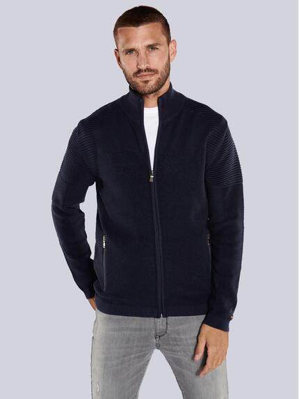 emilio adani Cardigan strukturiert Marineblau