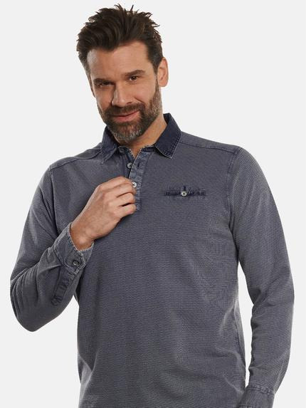 engbers Herren Poloshirt langarm Grau 32787 engbers Herren Poloshirt langarm Grau 32787