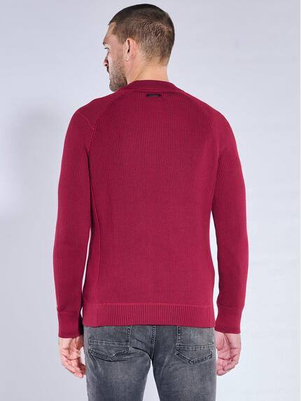 emilio adani Herren Rundhals Pullover Rot 39954