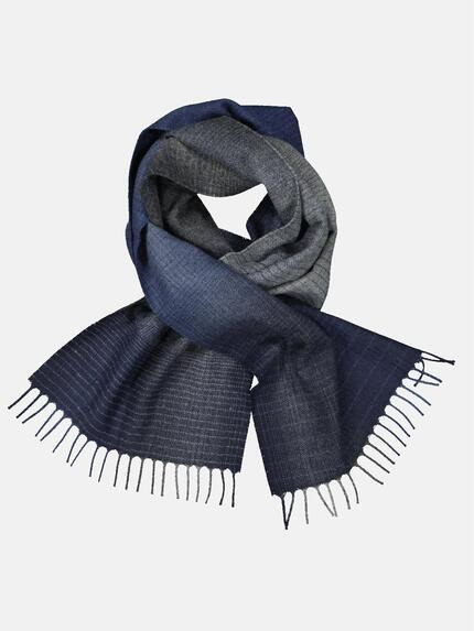engbers Schal gemustert Marineblau