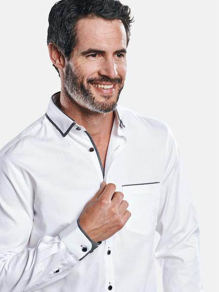 engbers Herren Langarm-Hemd "My Favorite" Reinweiss 32076 engbers Herren Langarm-Hemd "My Favorite" Reinweiss 32076