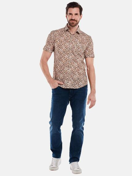 engbers Herren Kurzarm-Hemd gemustert Braunbeige 34941 engbers Herren Kurzarm-Hemd gemustert Braunbeige 34941