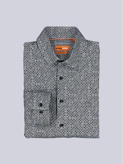 emilio adani Herren Langarm-Hemd aus Jersey Schwarz 39205 emilio adani Herren Langarm-Hemd aus Jersey Schwarz 39205