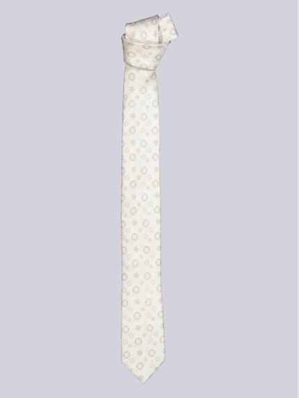 emilio adani Krawatte gemustert Beige