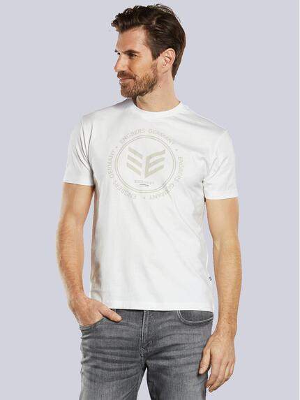 ENGBERS GERMANY T-Shirt mit Print Reinweiss