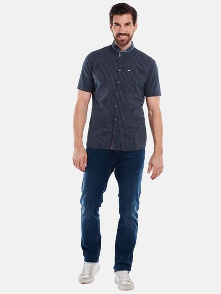 engbers Herren Kurzarm-Hemd gestreift Marineblau 35031 engbers Herren Kurzarm-Hemd gestreift Marineblau 35031