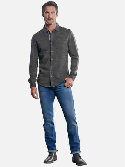 engbers Herren Poloshirt mit geflammter Optik Granitgrau 30265 engbers Herren Poloshirt mit geflammter Optik Granitgrau 30265