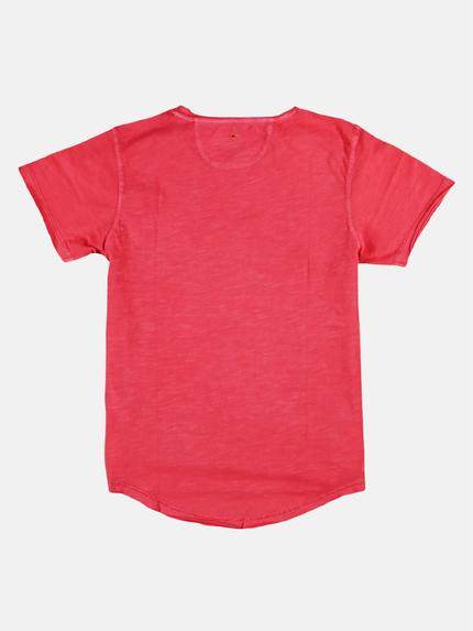 emilio adani Herren Rundhals T-Shirt Rot 26369