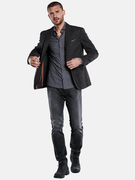 emilio adani Herren Sakko gemustert Grau 33568 emilio adani Herren Sakko gemustert Grau 33568