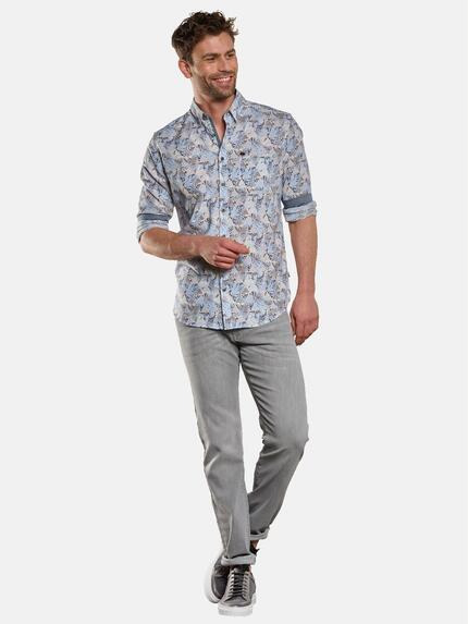 engbers Herren Langarm-Hemd mit Leinen-Anteil Hellblau 33048 engbers Herren Langarm-Hemd mit Leinen-Anteil Hellblau 33048