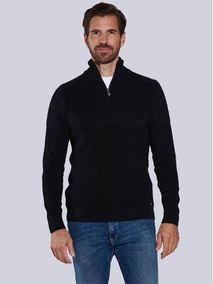 engbers Pullover mit Stehkragen Schwarz
