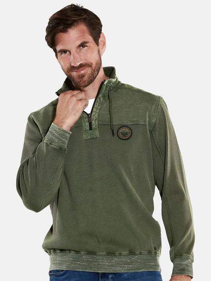 engbers Herren Sweatshirt mit Stehbund Grün 35665