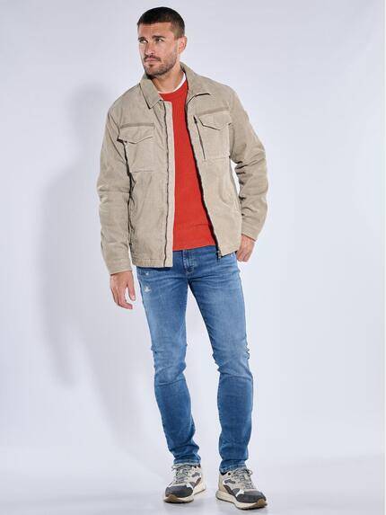 emilio adani Herren Jacke aus Feincord Beige 39281 emilio adani Herren Jacke aus Feincord Beige 39281