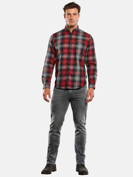 engbers Herren Langarm-Hemd kariert Rot 34092 engbers Herren Langarm-Hemd kariert Rot 34092