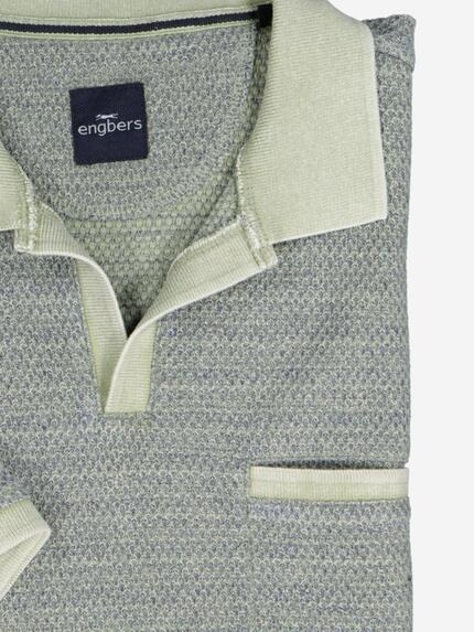engbers Herren Polo-Shirt strukturiert Grün 37134 engbers Herren Polo-Shirt strukturiert Grün 37134