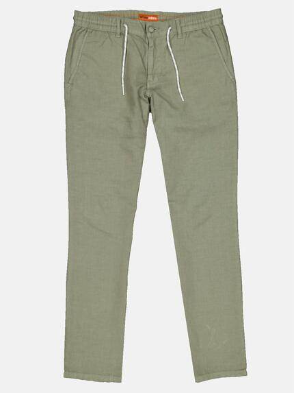 emilio adani Herren Chino mit Leinen-Anteil Grün 33166 emilio adani Herren Chino mit Leinen-Anteil Grün 33166