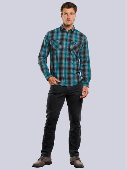 engbers Herren Karohemd Petrolblau 33633 engbers Herren Karohemd Petrolblau 33633