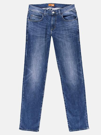 emilio adani Modisch gewaschene Jeans mit schmaler Passform Royalblau