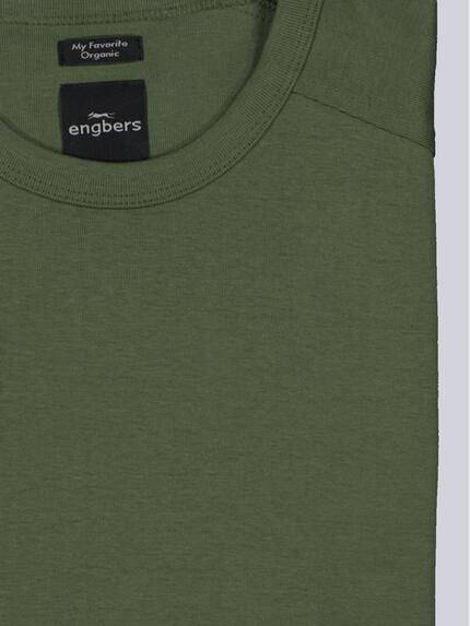 engbers Herren Basic-Shirt "My Favorite" organic Khaki 36600 engbers Herren Basic-Shirt "My Favorite" organic Khaki 36600