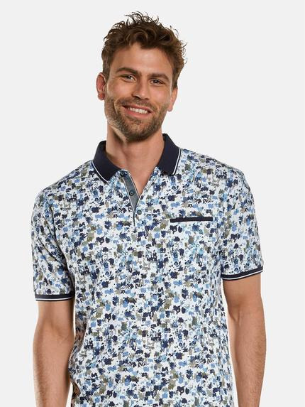 engbers Herren Polo-Shirt gemustert Oliv 33076 engbers Herren Polo-Shirt gemustert Oliv 33076