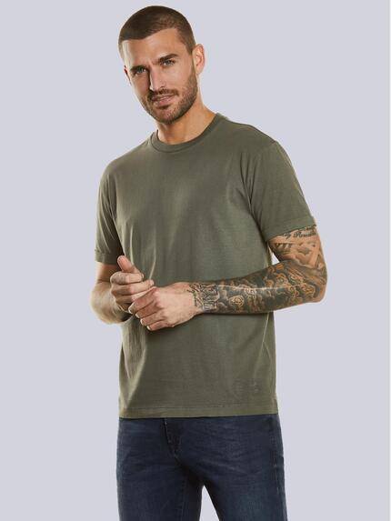 emilio adani T-Shirt uni Oliv