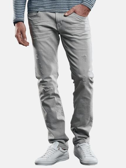 emilio adani Stylische Supertretch Denim Hellgrau