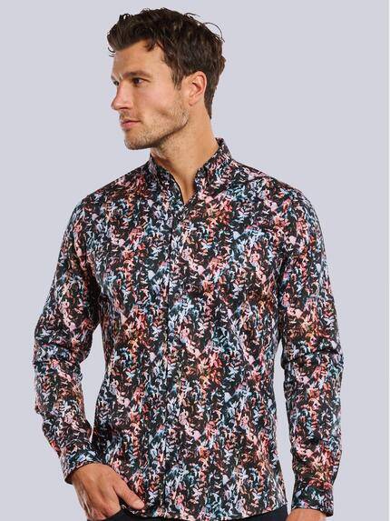 ENGBERS GERMANY Herren Langarm-Hemd mit Satin-Anteil Orange 33794 ENGBERS GERMANY Herren Langarm-Hemd mit Satin-Anteil Orange 33794