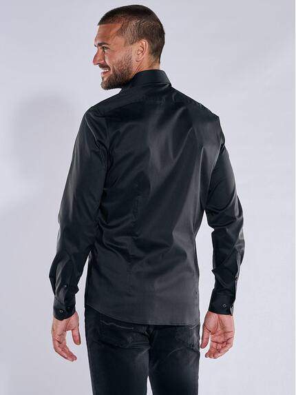 emilio adani Herren Performance Hemd "My Favorite" schwarz Schwarz 38001