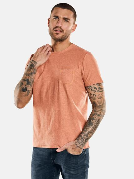 emilio adani T-Shirt meliert Mandarinorange