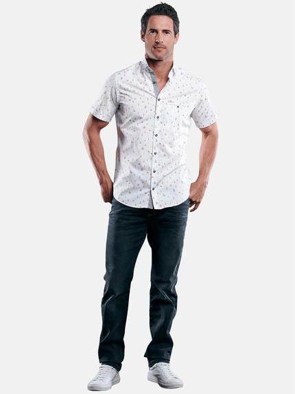 engbers Herren Hemd kurzarm Sonnenorange 29473