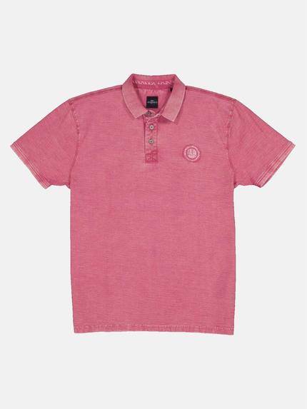 engbers Polo-Shirt strukturiert Magenta