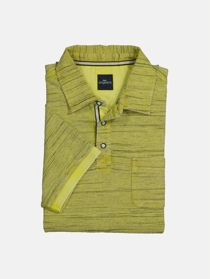 engbers Herren Polo-Shirt gestreift Hellgruen 36795