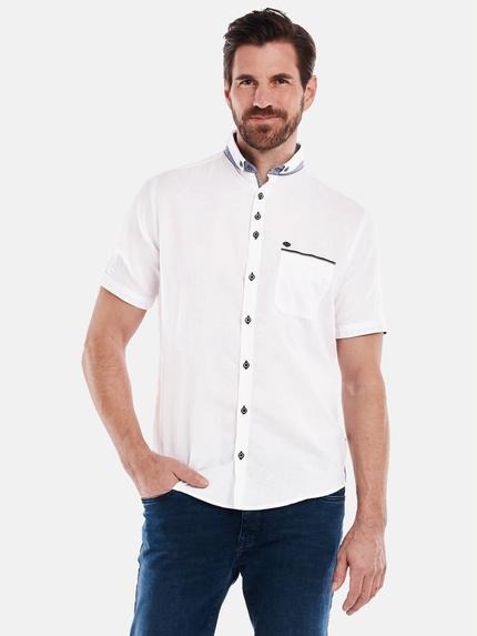 engbers Kurzarm-Hemd uni Reinweiss