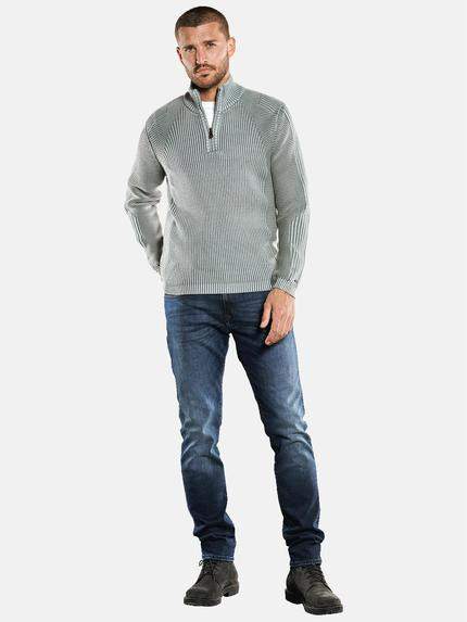 emilio adani Herren Pullover Polokragen Grau 33813 emilio adani Herren Pullover Polokragen Grau 33813