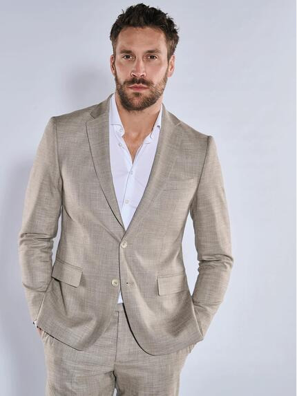 emilio adani Anzug-Sakko slim fit Beige