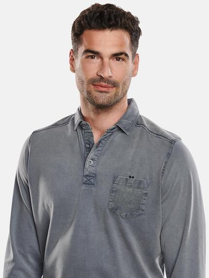 engbers Herren Langarmshirt Polokragen Silbergrau 32397 engbers Herren Langarmshirt Polokragen Silbergrau 32397