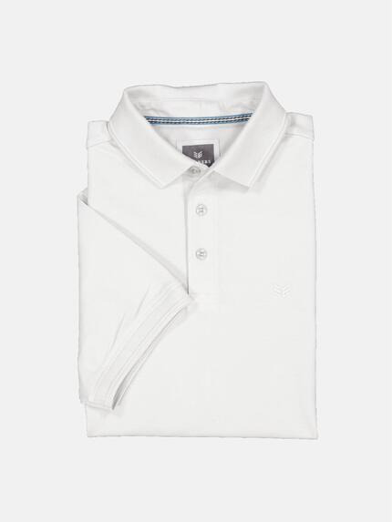 ENGBERS GERMANY Herren Polo-Shirt aus Pima Baumwolle Hellgrau 36835