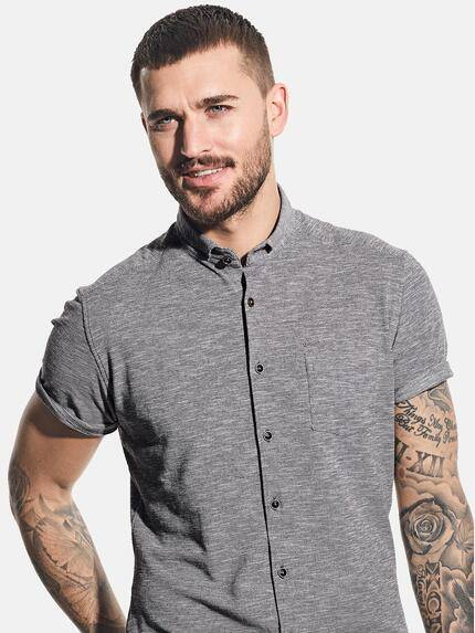 emilio adani Herren Hemd uni Grau 31222 emilio adani Herren Hemd uni Grau 31222