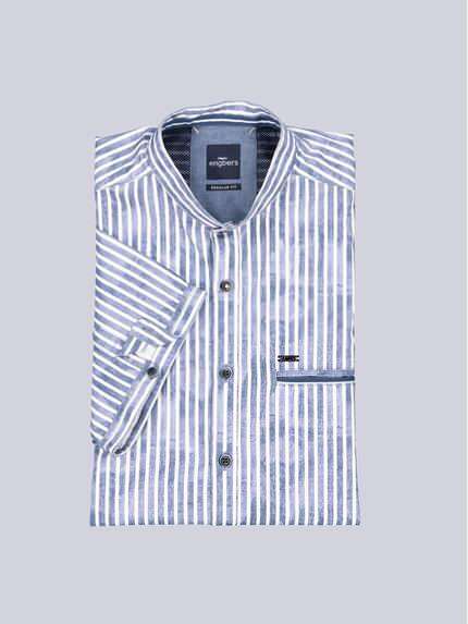 engbers Herren Kurzarm-Hemd gestreift Saphirblau 38954 engbers Herren Kurzarm-Hemd gestreift Saphirblau 38954