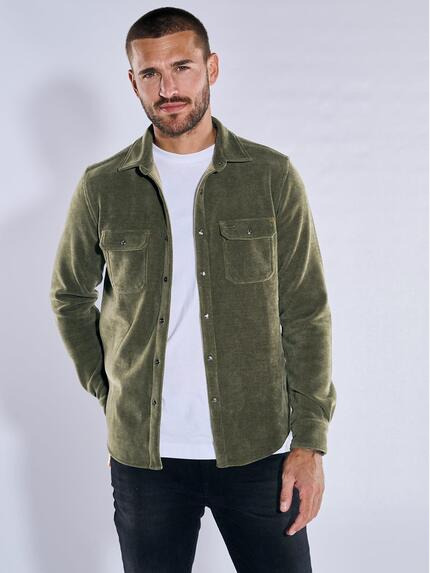 emilio adani Overshirt slim fit Oliv