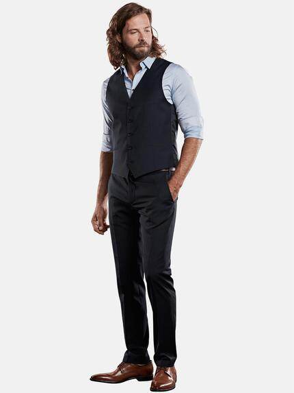 emilio adani Herren Anzugweste Saphirblau 27775