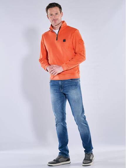engbers Herren Sweatshirt Stehbund Orange 39933 engbers Herren Sweatshirt Stehbund Orange 39933