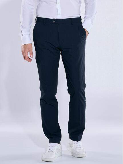 emilio adani Herren Anzug-Hose slim fit Indigoblau 36481