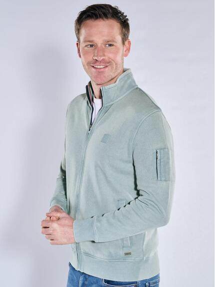 engbers Herren Sweatjacke Stehbund Mittelblau 39956