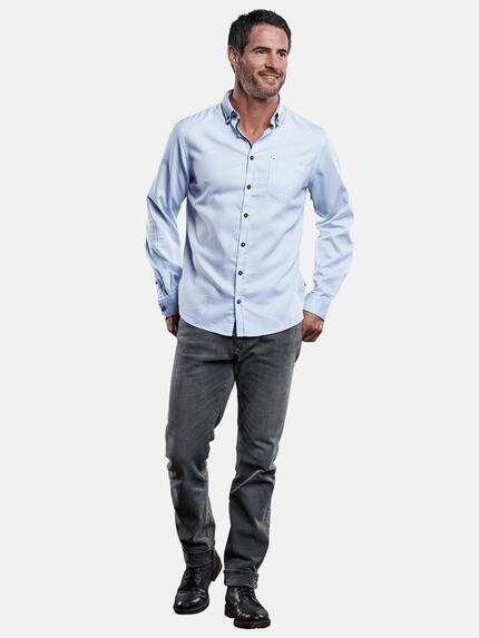 engbers Herren Edel glänzendes Langarmhemd Hellblau 28935 engbers Herren Edel glänzendes Langarmhemd Hellblau 28935