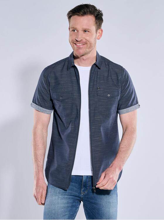 engbers Herren Kurzarm-Hemd uni Marineblau 38775